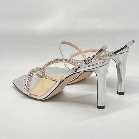 Jimmy Choo Meira Embellished Patent Leather Sandals size 41 - Picture 10 of 14